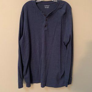 MENS CROFT & BARROW LONG SLEEVE TEE SIZE XL  #427